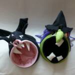 Scary Vampire Bat & Halloween Witch