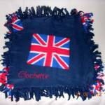 Clochette's Raggy Blankie in Navy Union Jack 