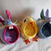 Easter Bunnies with 'Nibble me whiskers' and Easter Chicks